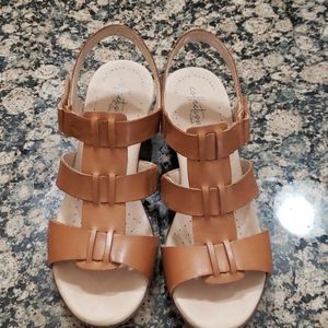 Clarks Leather Sandals size 10